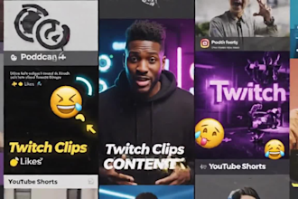 do clip farming, video clipping, twitch clips, youtube shorts and viral editor