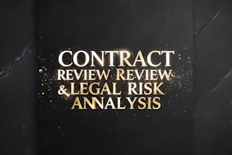 review your contract and provide a legal risk report