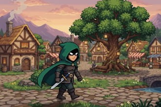 create pixel art characters game assets and animations for your indie game