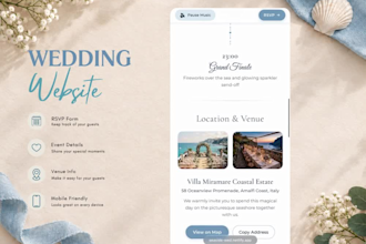create a personalized wedding invitation website with rsvp tracker