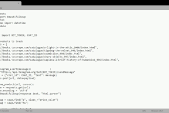 build a price tracking bot with automated alerts using python