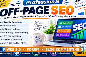 do manual off page SEO and high quality profile backlinks