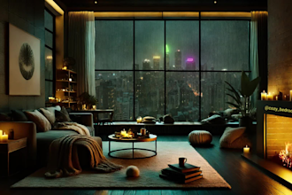 create cozy relaxing rain video for your youtube channel