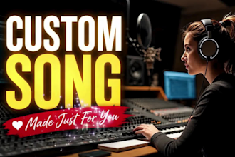 sing a custom birthday, wedding, anniversary or love song as a female singer