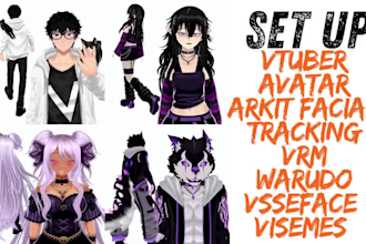 create vtuber avatar with arkit facial tracking, vrm warudo vseeface visemes