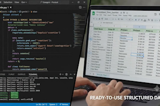 build an ai python script for data extraction and parsing