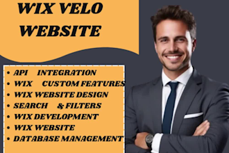 develop wix velo website ,wix velo code, wix velo web app