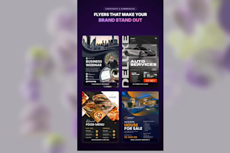 design a premium business flyer, event flyer or promotional flyer