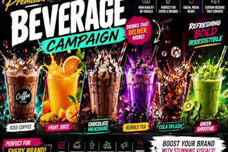 create premium food advertisements visuals for restaurants and brands