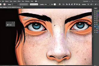 draw custom vector portrait and family or couple art