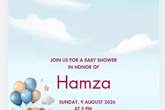 make aesthetic baby shower invitation cards