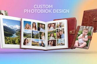 design wedding album,  canva photo book, travel photobook, coffee table book,