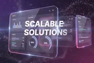 create b2b saas product demo UI animation explainer video