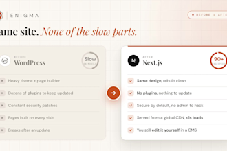 migrate your wordpress website to a fast nextjs site you can edit yourself
