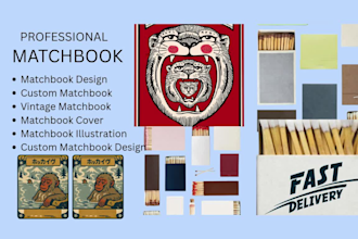 design artist matchbook music venue record stop, bookstore, store gift shop