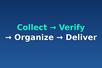 do data mining, data collection, and data entry for you