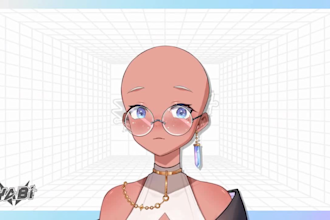 design and rig live2d vtuber model for vtube studio anime vtuber avatar