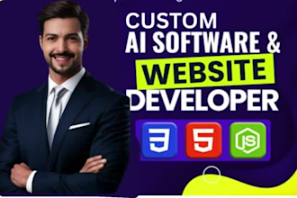 build ai website, business website development as a full stack web developer