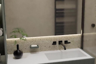 design your luxury bathroom  with photorealistic 3d renders