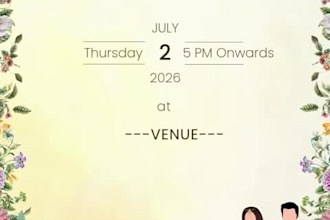design personalised modern digital wedding invitations