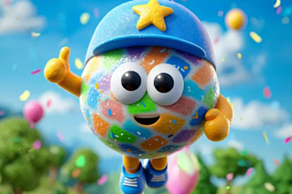 create 3d cartoon kids story animation video like pixar style