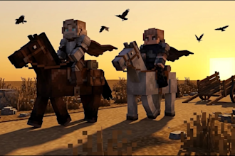 make minecraft 3d animation minecraft intro and animation