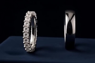design wedding band and eternity ring with casting ready stl