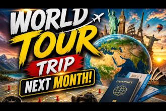design eye catching youtube thumbnail in 24 hours