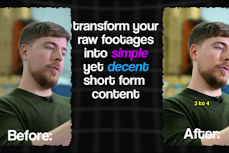 do a simple video editing for you short form video