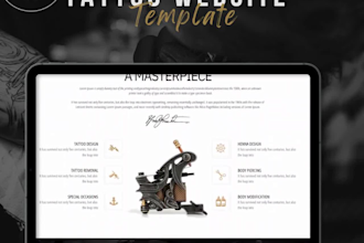 tatoo artist website tatoo studio website with booking