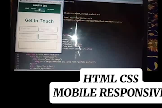 design a portfolio responsive website