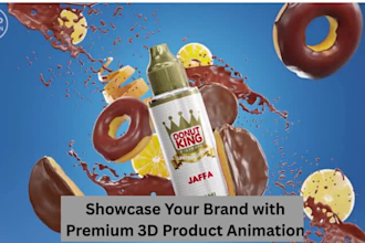 create realistic 3d food and beverage cgi animation with liquid simulations