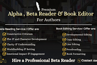 beta read romance and offer inline feedback on each chapters