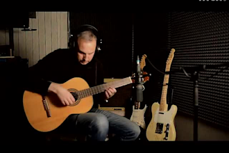 be your session musician, custom instrumental music with live guitar