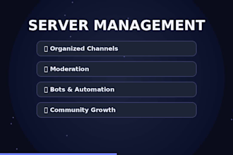 do discord community management,chat and engage community