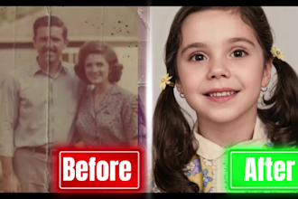 repair, retouch, upscale and colorize vintage photos