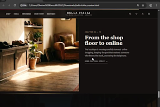 design a framer website with animations