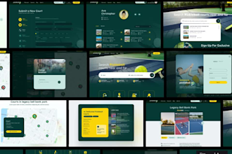 design unique homepage design website UI