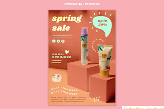 design poster,flyer,banner,to showcase your products
