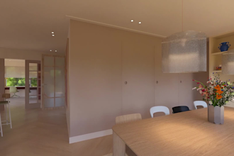 exterior and interior morning render video and animation