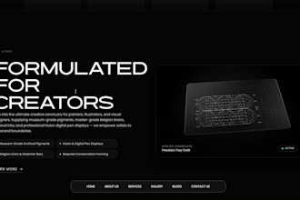 immersive 3d landing page website for luxury brand 3d animated website three js