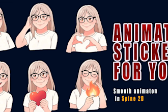 animate your stickers in spine