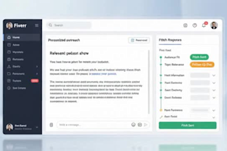run a podcast guest booking campaign for b2b founders and ceos