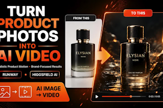 ai image to video, ai product video, realistic product  ads, higgsfield