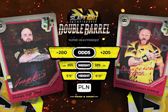create a professional tale of the tape graphic