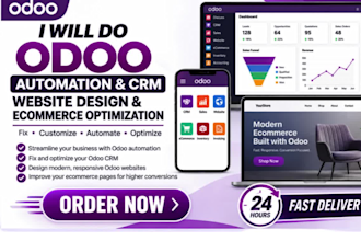 do odoo automation odoo crm fix odoo website design ecommerce page optimization