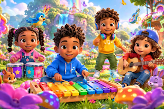 produce kids song, lullaby, nursery rhymes, children music
