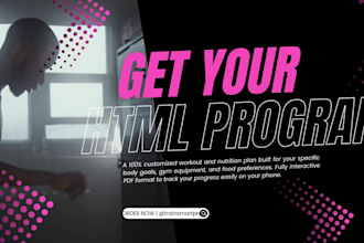 create a custom workout plan and personalized diet plan