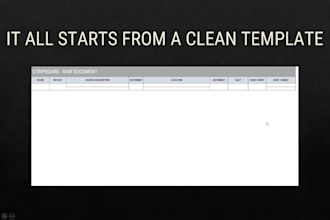 create your films shot list and shooting schedule