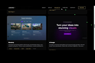 create a personal portfolio or business portfolio website
